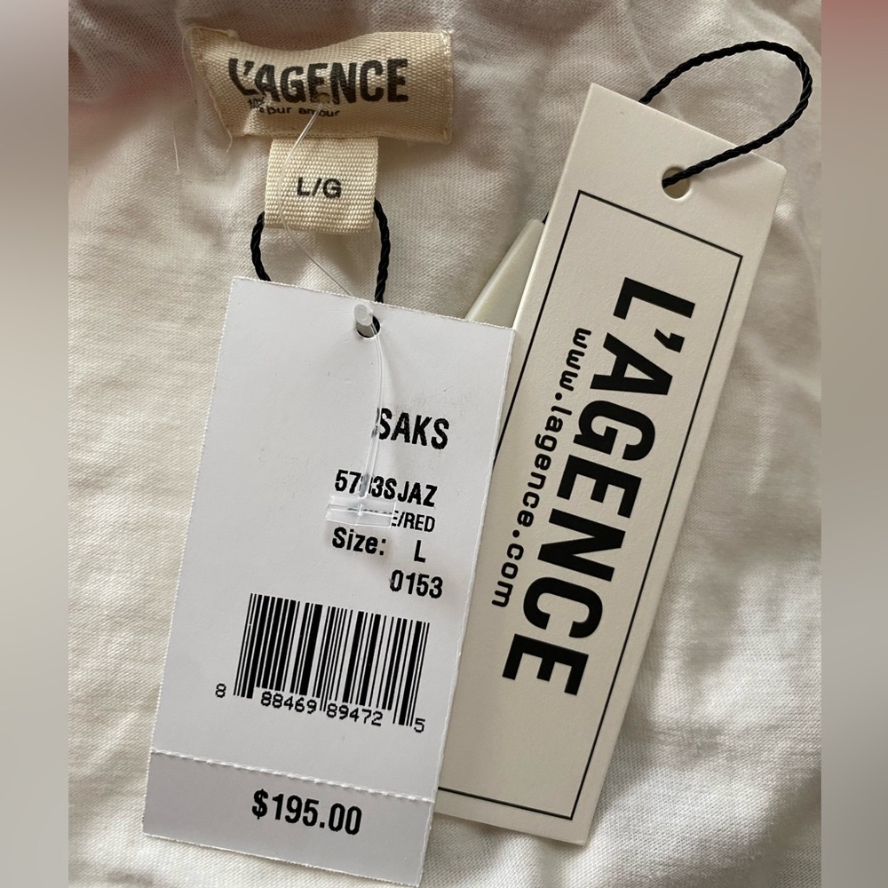 L’Agence Tommie Tee NWT L Logo - Picture 3 of 3